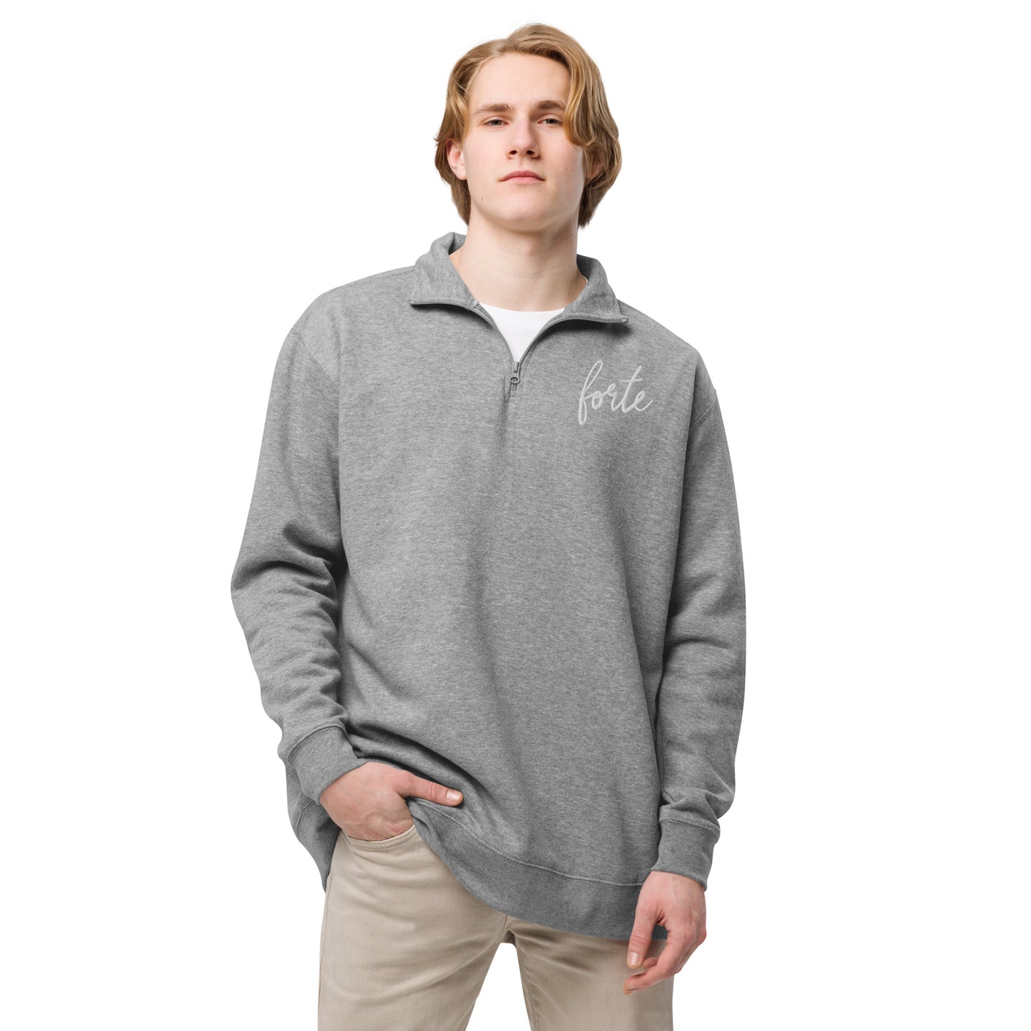 Adult - Cotton Heritage embroidered fleece pullover